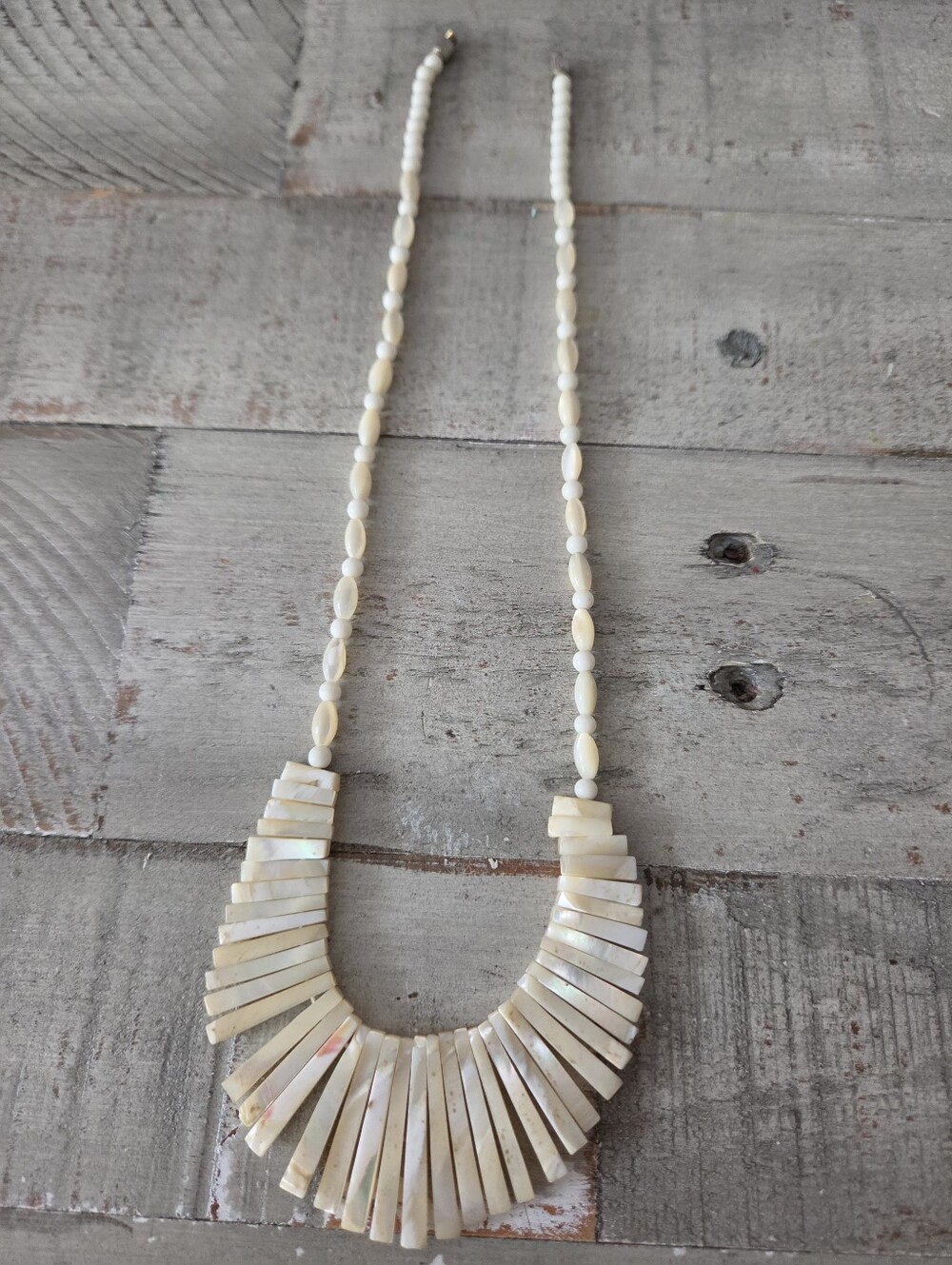 Vintage Mother Of Pearl Necklace